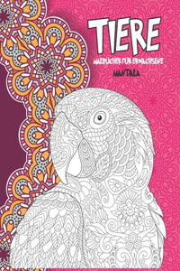 Malbücher für Erwachsene - Mandala - Tiere