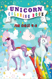 Unicorn Coloring Book for Girls 4-8
