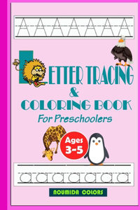 letter tracing and coloring book for preschoolers