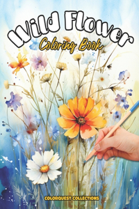 Wild Flower Coloring Book