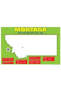 Montana Write-On/Wipe-Off Desk Mat - State Map