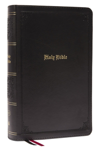 KJV Large Print Single-Column Bible, Personal Size with End-Of-Verse Cross References, Black Leathersoft, Red Letter, Comfort Print: King James Version