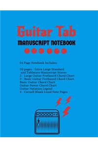 Guitar Tab Manuscript Notebook