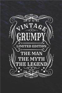 Vintage Grumpy Limited Edition The Man The Myth The Legend