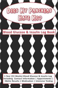 Does My Pancreas Hate Me? Blood Glucose & Insulin Log Book