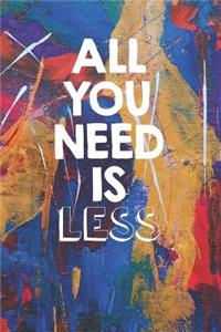 All You Need Is Less