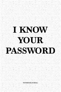 I Know Your Password