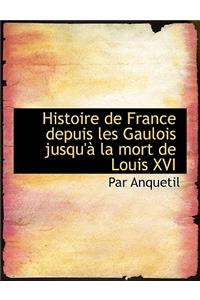 Histoire de France Depuis Les Gaulois Jusqu' La Mort de Louis XVI