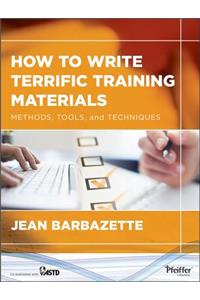 How to Write Terrific Training Materials