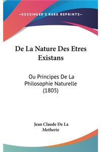 de La Nature Des Etres Existans