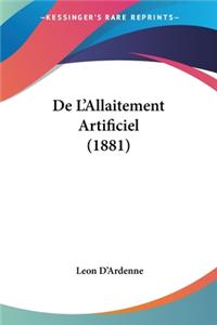 De L'Allaitement Artificiel (1881)