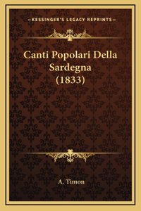 Canti Popolari Della Sardegna (1833)