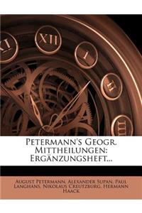 Petermann's Geogr. Mittheilungen: Erganzungsheft...