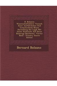 B. Bolzanos Wissenschaftslehre