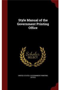 Style Manual of the Government Printing Office