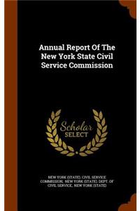 Annual Report of the New York State Civil Service Commission