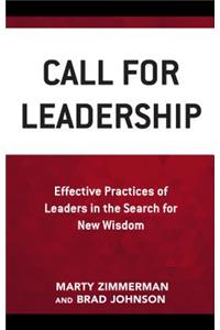 Call for Leadership