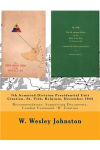 7th Armored Division Presidential Unit Citation, St. Vith, Belgium, December 1944