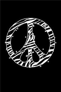 Zebra Peace Sign