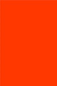 Journal Coquelicot Red Color Simple Plain Red
