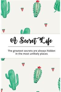 A Secret Life: Internet Password Notebook: Cactus Design (Vol 1)