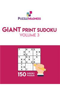 Giant Print Sudoku Volume 3