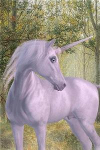 Wonderful White Unicorn Fantasy Illustration Journal