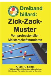 Dreiband billard - Zick-Zack-Muster