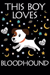This Boy Loves Bloodhound Notebook