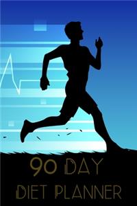 90 Days Exercise and Diet Journal Daily Food and Weight Loss Diary