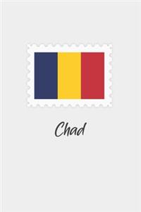 Chad flag minimalist notebook