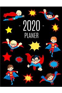 Superheld Junge Planer 2020