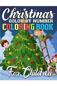 Christmas Color By Number Coloring Book for Children