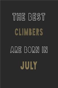 The Best climbers are Born in July journal