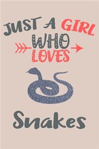 Just A Girl Who Loves Snakes Journal