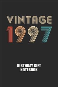Vintage 1997 Notebook Birthday Gift