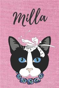 Notizbuch-Katzen / Malbuch / Tagebuch Milla