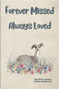 Pet Grief Journal Italian Greyhound
