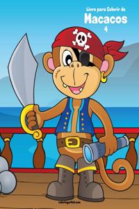 Livro para Colorir de Macacos 4