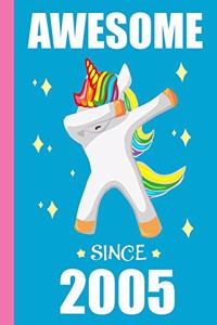 14th Birthday Dabbing Unicorn