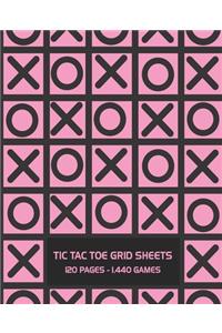 Tic Tac Toe Grid Sheets