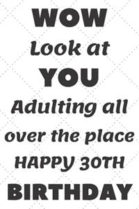 WoW Look at You Adulting all over the place Happy 30th Birthday