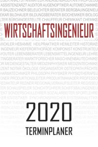 Wirtschaftsingenieur - 2020 Terminplaner
