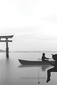 FISHING NOTEBOOK NoteKEEPER for people who love to fish. Keep logs of where you catch fish, what kind, and date, or have as a journal