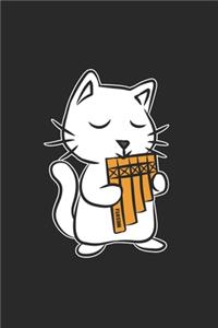 Panpipe Music Cat Notebook