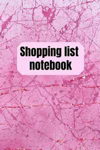Shopping List Notebook