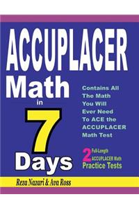 ACCUPLACER Math in 7 Days