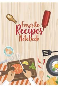 Favorite Recipes Notebook