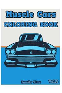 Muscle Cars Coloring Book