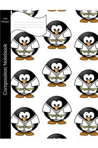 Judo Penguin Composition Notebook